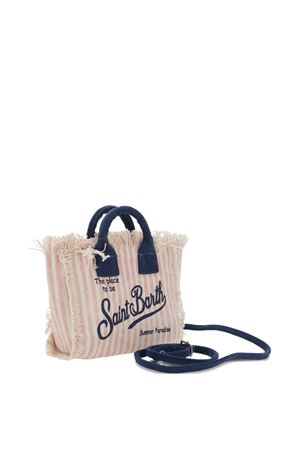 Borsa a mano Vanity in canvas di cotone rosa SAINT BARTH KIDS | VAMI00103448L